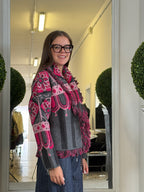 Tensione In Cardigan Origami Midi