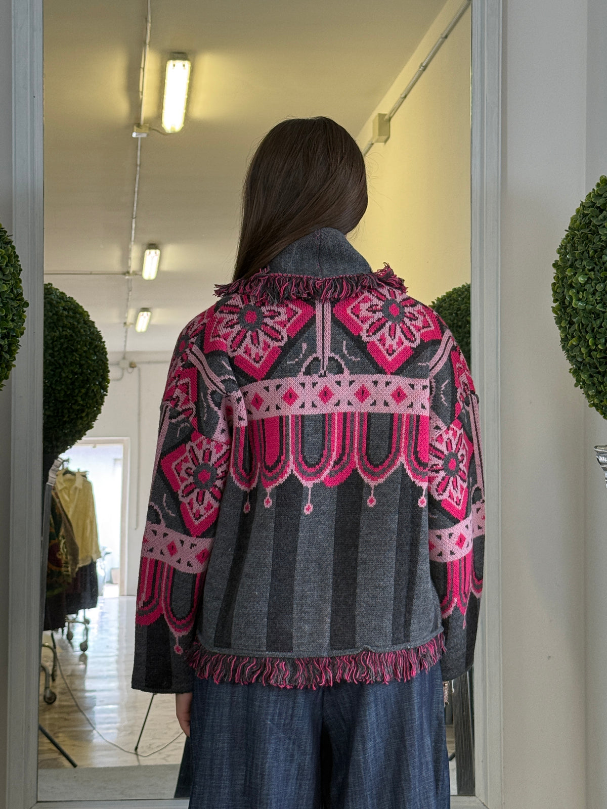 Tensione In Cardigan Origami Midi