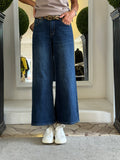 Jeans Wideleg con Cintura in Cavallino 775