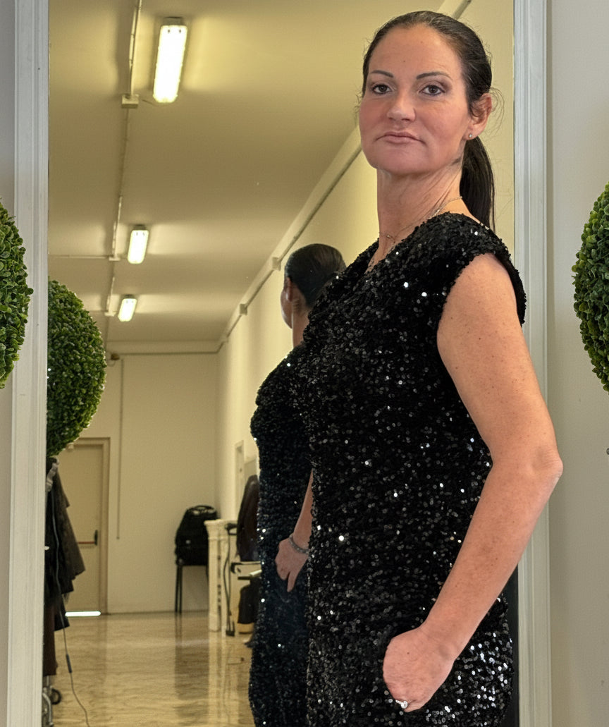 Canotta in Paillettes