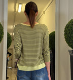 Maglia a Maniche Lunghe con Micro Righe
