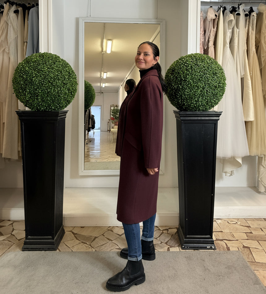 Cappotto Doppiopetto con Tasche