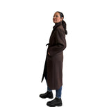 Cappotto doppio petto con cintura