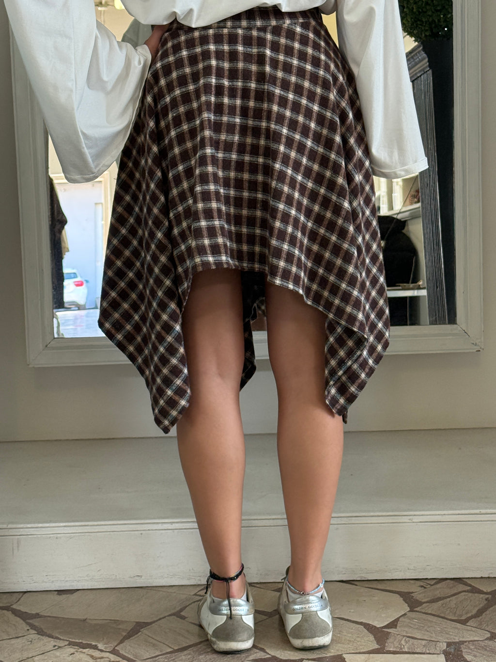 Gonna Asimmetrica "Effetto Camicia" LiLu