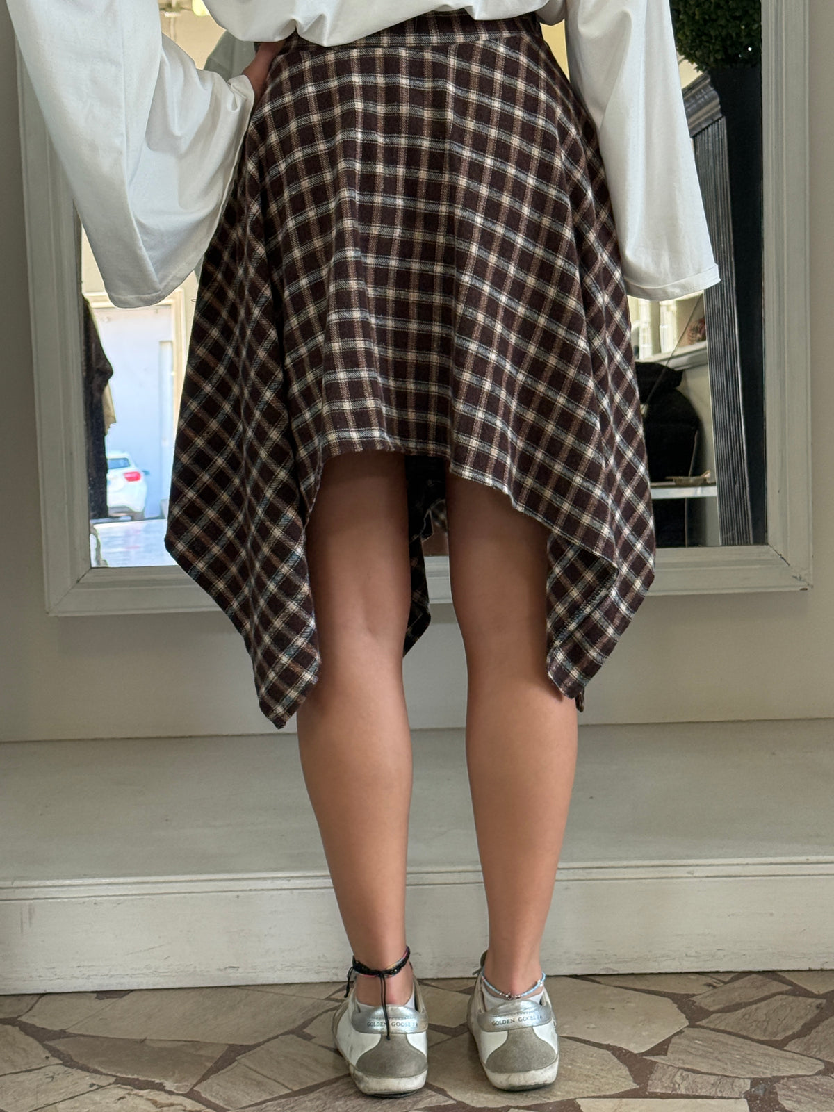 Gonna Asimmetrica "Effetto Camicia" LiLu
