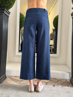 Pantaloni in Jeans Leggero Gessati