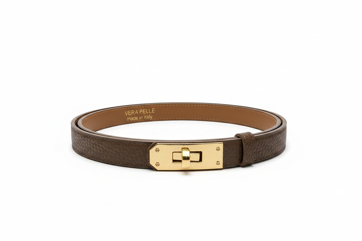 Cintura in Pelle Allungabile con Chiusura a Lucchetto 775