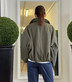 Bomber Over con Tasche all'Americana e Collo a Camicia