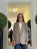 Giacca Blazer Check con Frange 775