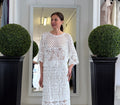Blusa in Pizzo Crochet Manica al Gomito