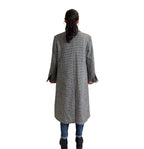 Cappotto Zig Zag con Spilla