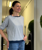 Maglia a Maniche Lunghe con Micro Righe
