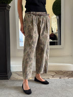 Pantaloni Cropped Camouflage Fit Morbido 775