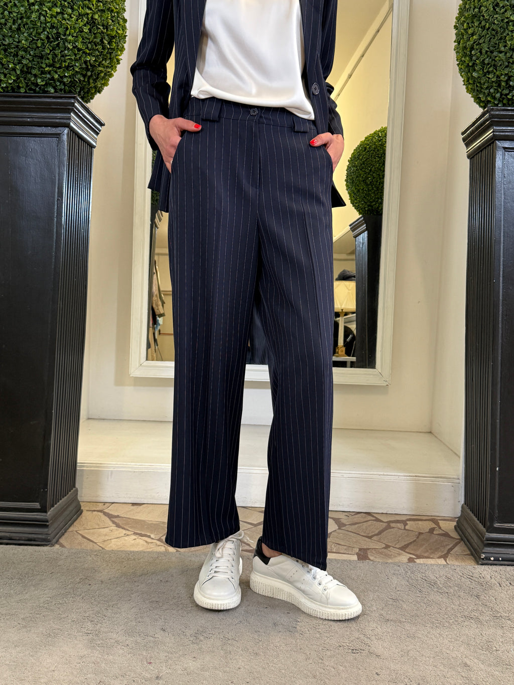 Tailleur Gessato Giacca e Pantaloni