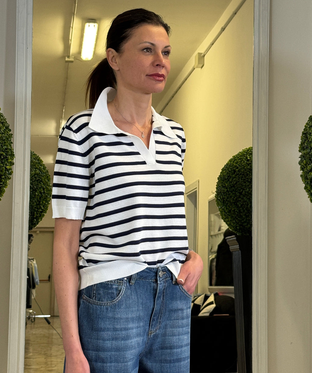 Polo Manica Corta Stile Marinaretta