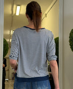 Maglia a Maniche Lunghe con Micro Righe