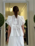 Tensione In Blusa Manica Corta con Pizzo