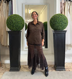 Camicia in Eco Dainetto con Frange LiLu