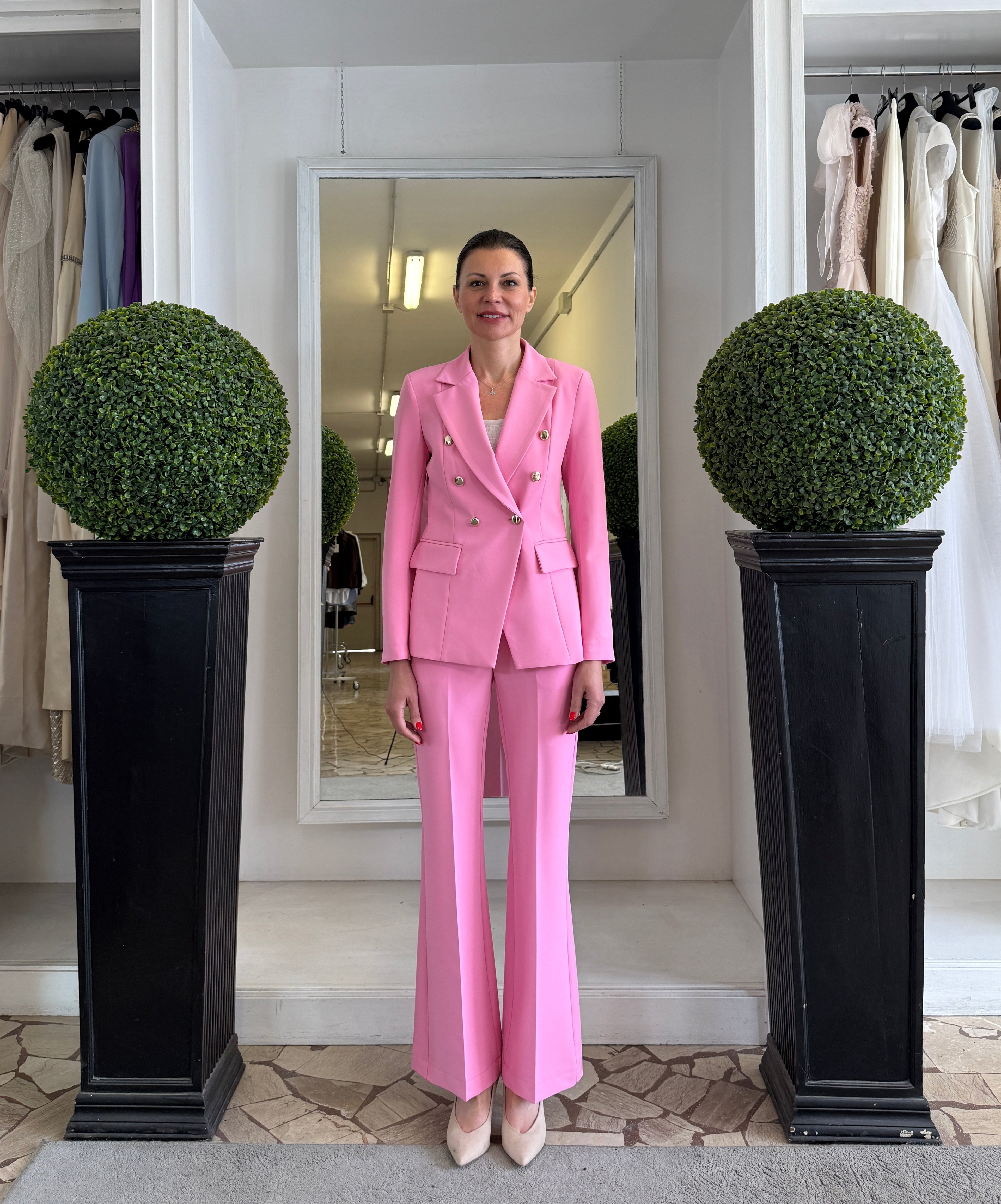 MaryLey Tailleur Doppiopetto Giacca e Pantaloni