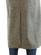 Cappotto Zig Zag con Spilla