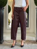 Pantaloni Eleganti Cropped in Ecopelle 775
