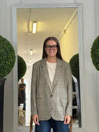 Giacca Blazer Check con Frange 775
