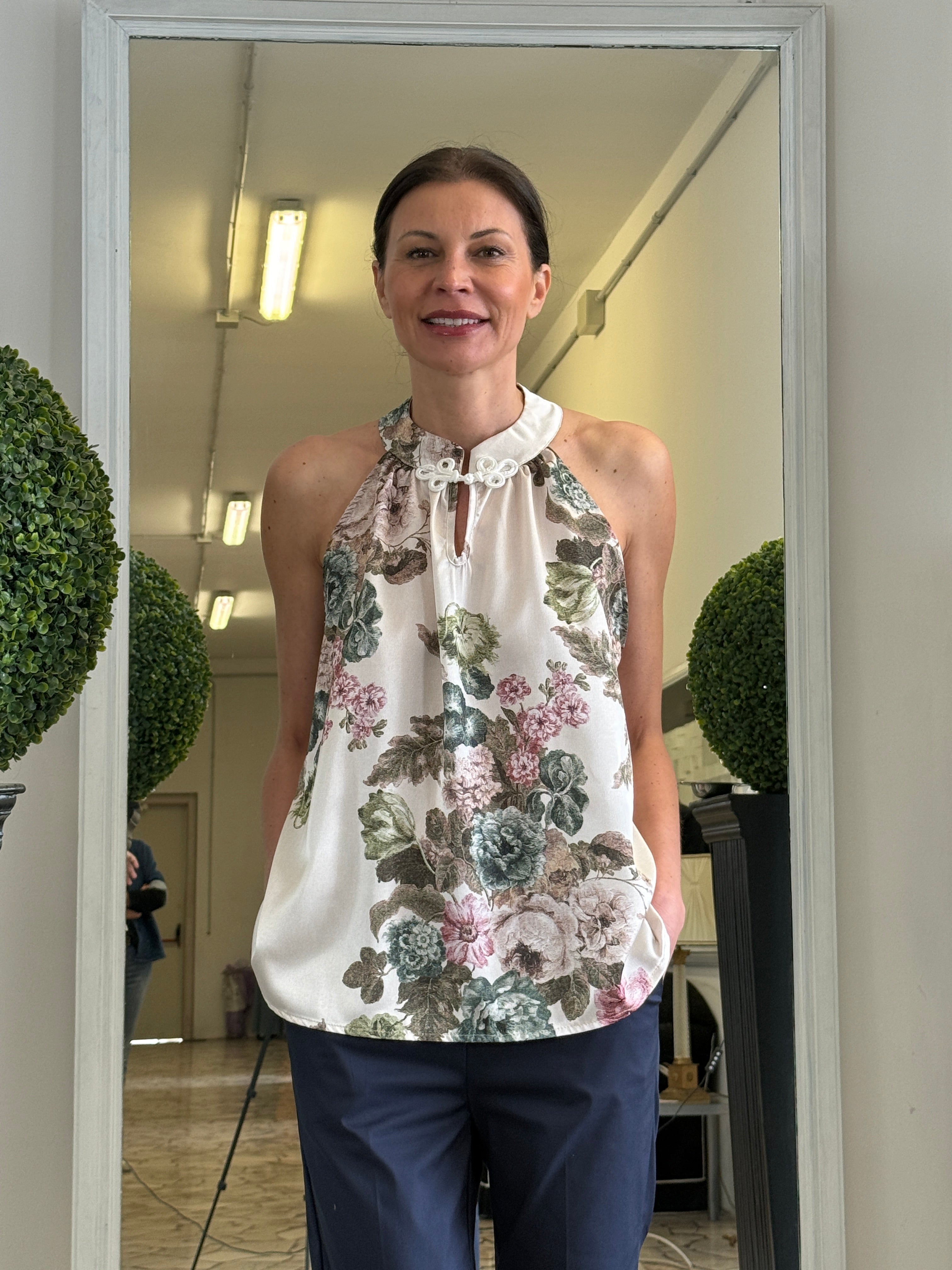 Top a Fiori all'Americana con Alamaro
