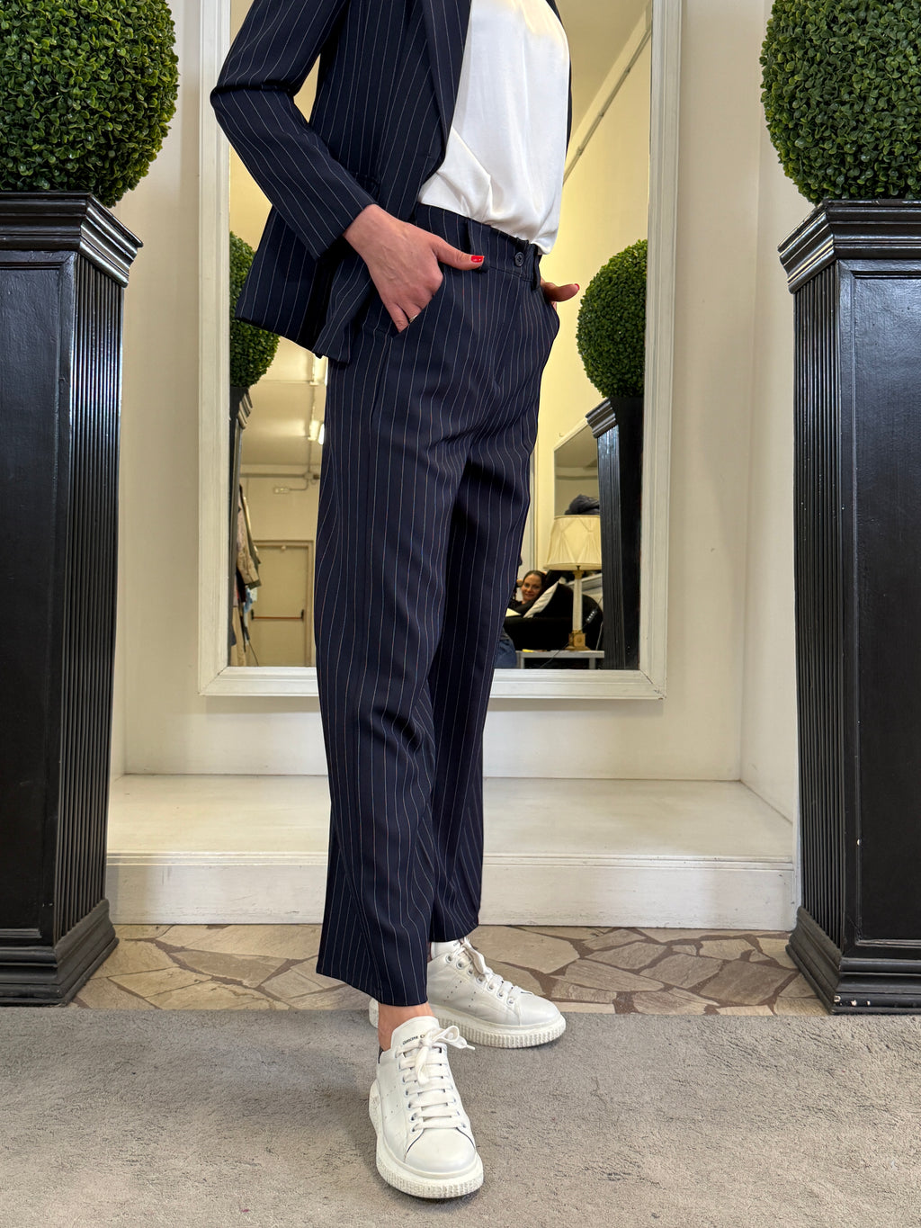 Tailleur Gessato Giacca e Pantaloni