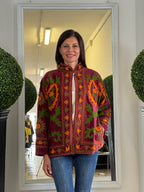 Suzani Artigianale Flower Bordeaux 775