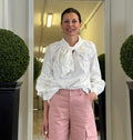 Camicia in Pizzo a Sangallo con Fiocco