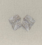 Brooke Orecchini Rettangolari con Strass