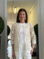 Giacchino Crochet con Bottoni