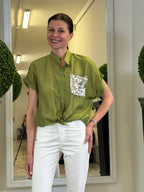 Camicia Manica Corta con Pailettes