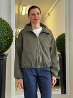 Bomber Over con Tasche all'Americana e Collo a Camicia