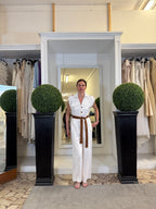 SusyMix Tuta Linea a Palazzo con Scollo a V
