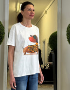 T-shirt in Cotone con Stampa