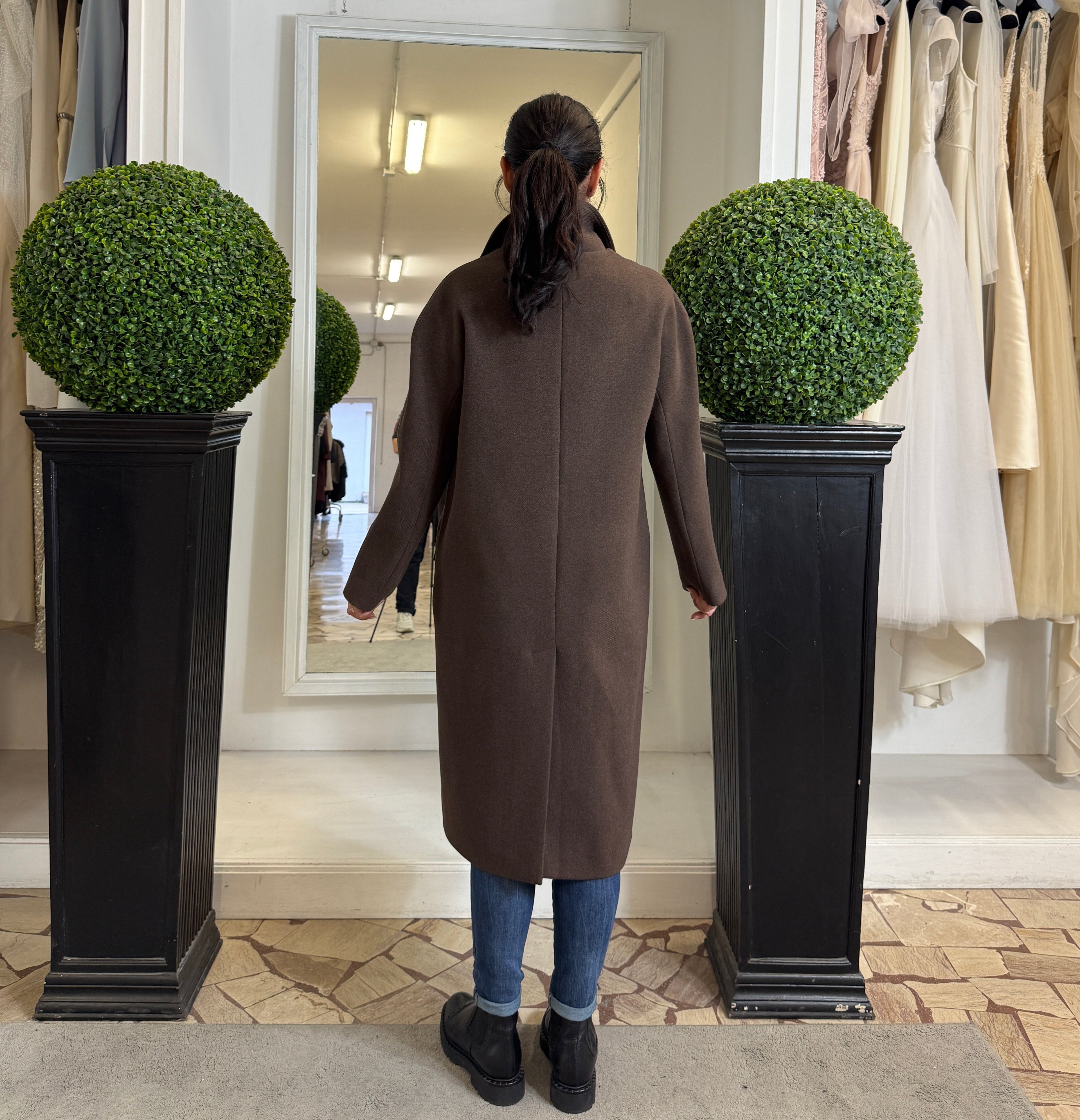 Cappotto Doppiopetto con Tasche