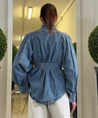 Camicia Over in Denim con Fusciacca in Vita