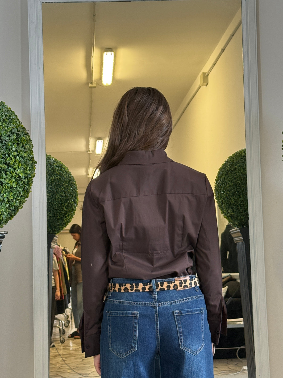 SusyMix Camicia con Bottone Gioiello