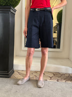 Bermuda in Cotone con Cintura