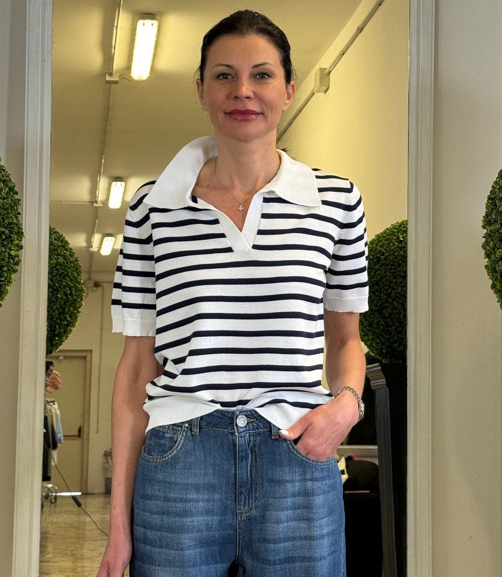 Polo Manica Corta Stile Marinaretta