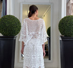 Blusa in Pizzo Crochet Manica al Gomito