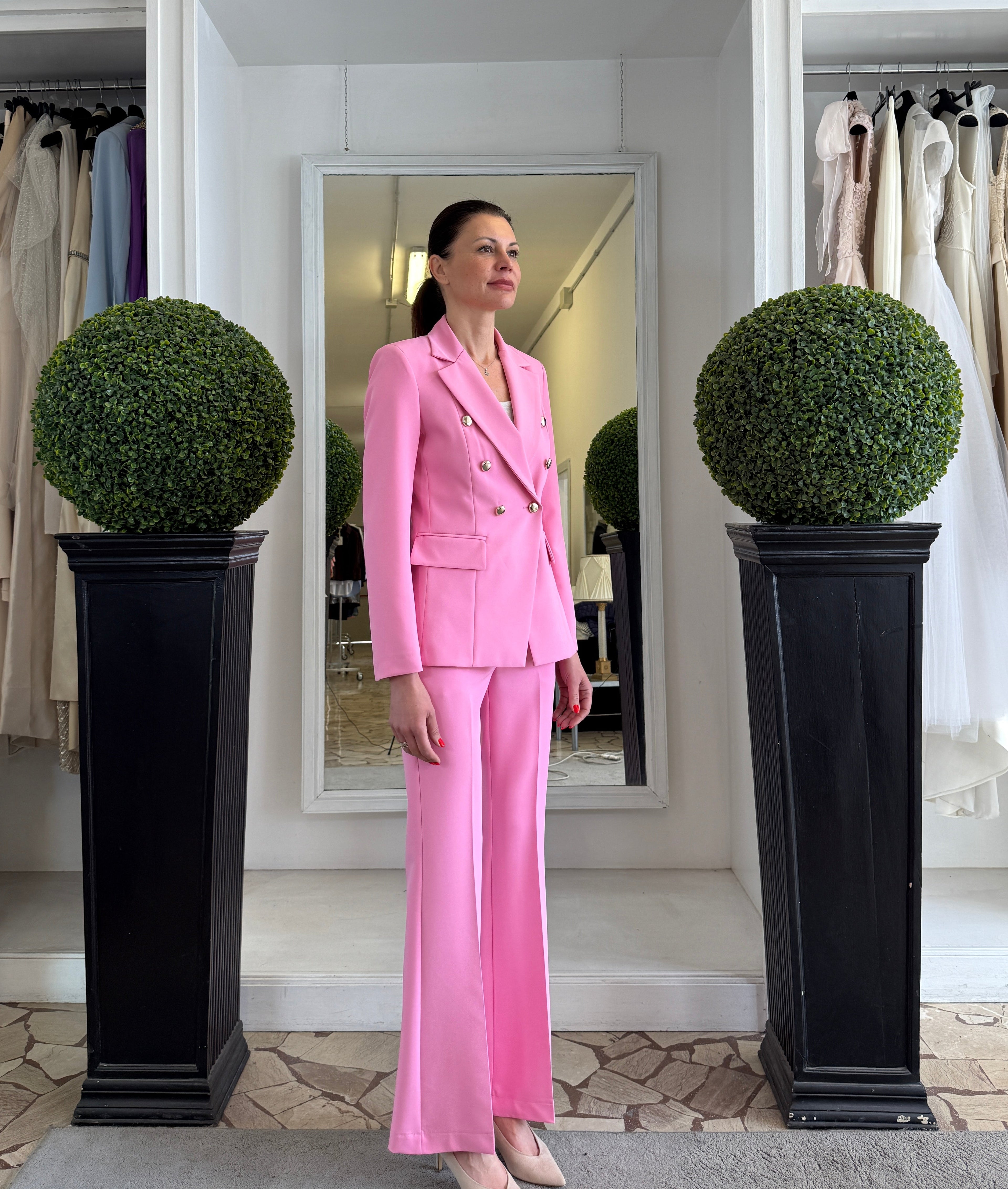 MaryLey Tailleur Doppiopetto Giacca e Pantaloni