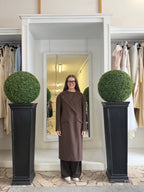 Cappotto Lungo Doppiopetto con Tasche LiLu