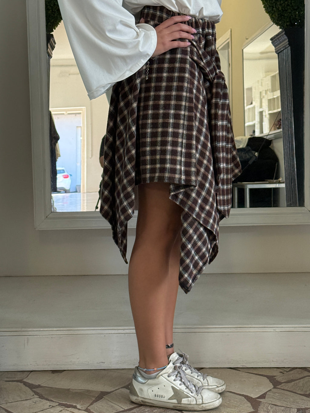 Gonna Asimmetrica "Effetto Camicia" LiLu