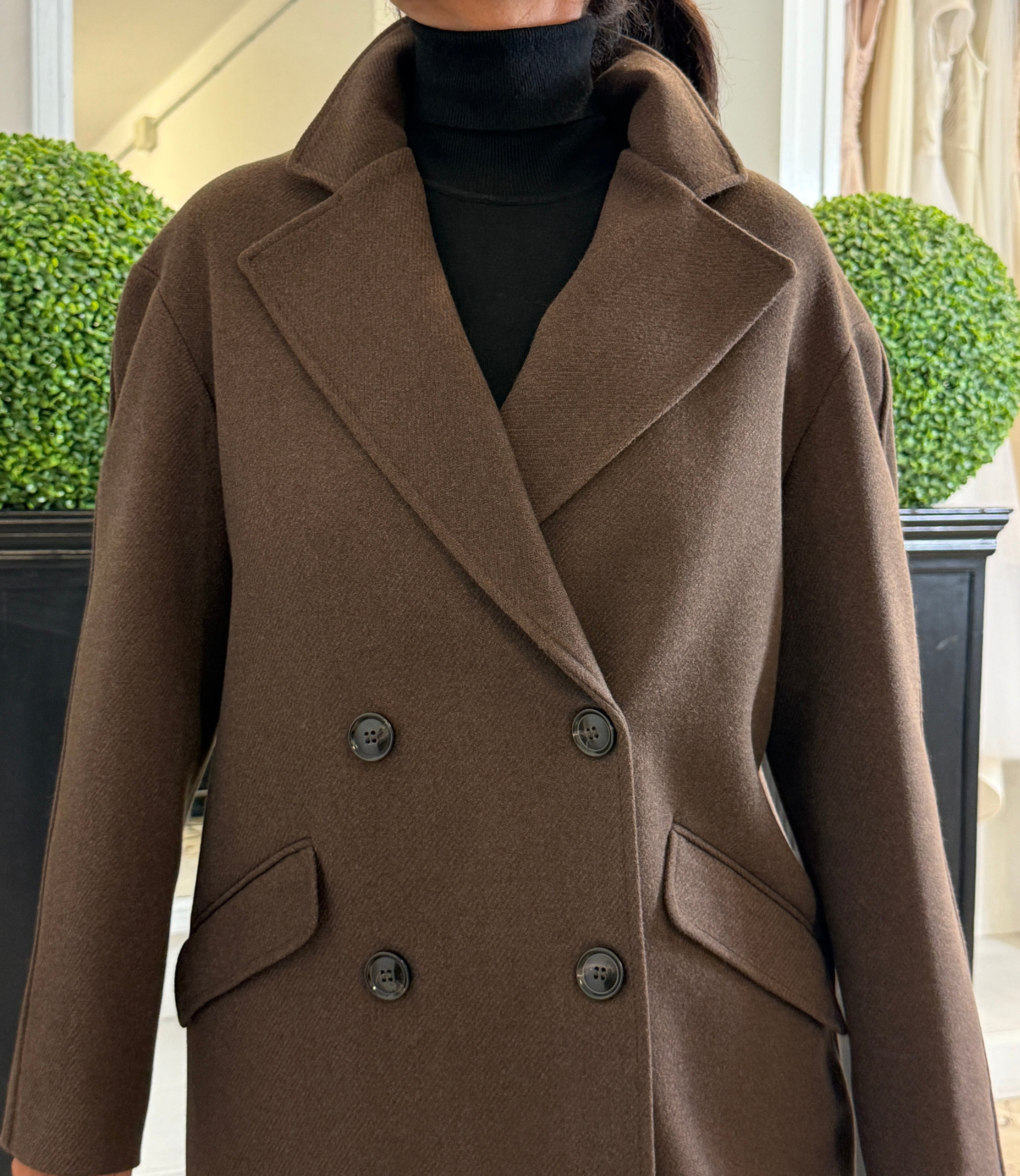 Cappotto Doppiopetto con Tasche