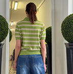 Polo con Manica Corta a Righe