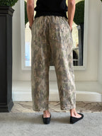 Pantaloni Cropped Camouflage Fit Morbido 775