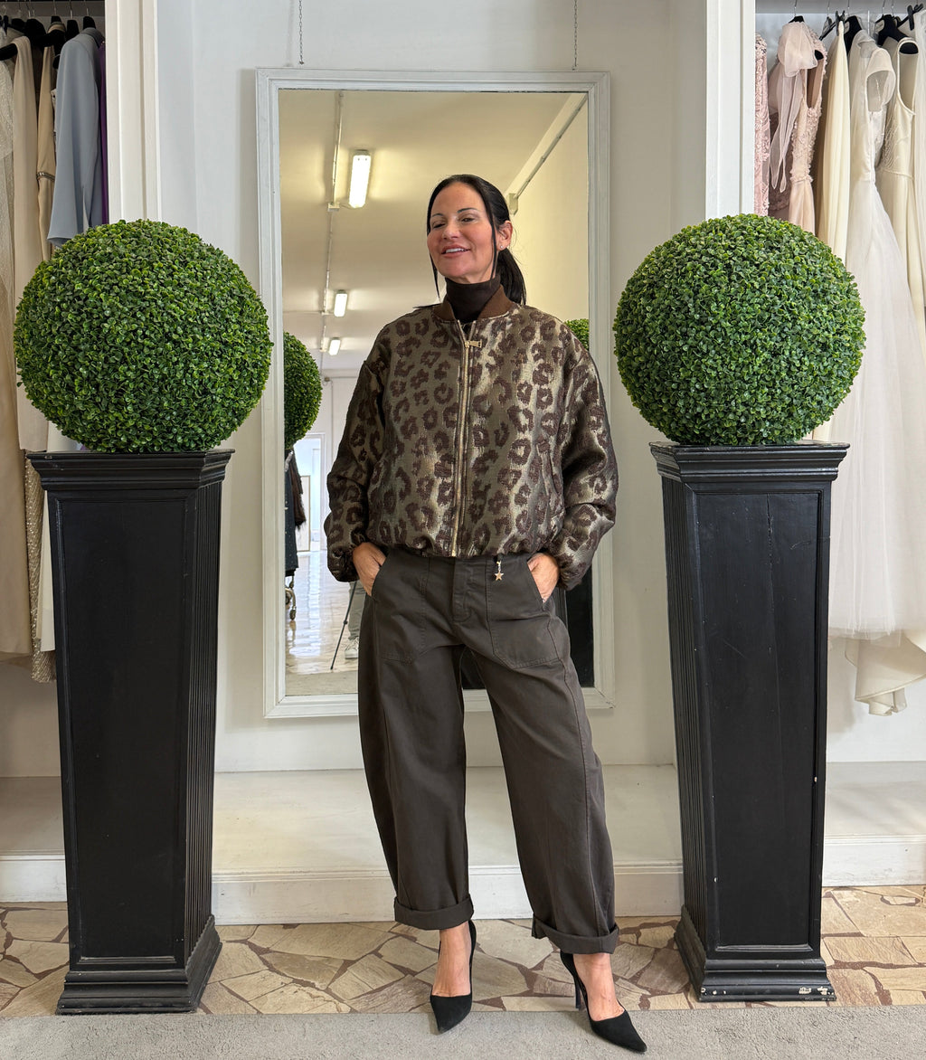 Bomber Maculato in Lamè