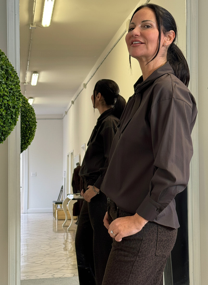 Camicia in Cotone con Cravattino